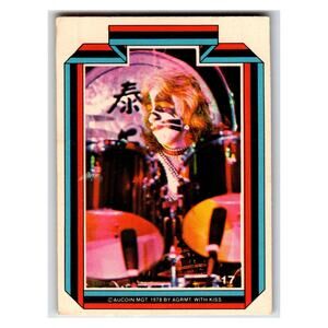 Donruss Kiss Peter Criss 1978 Music Card #17 Vintage